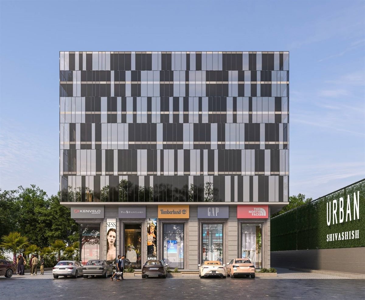 Urban Shivashish commercial office space, Vijay Nagar, Indore — front elevation